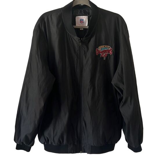 NFL SUPER BOWL XXXVII Tampa Bay Bucs Champions Jacket Mens Size Large - Picture 1 of 9